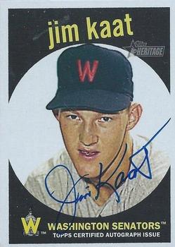 2008 Topps Heritage - Real One Autographs #ROA-JK Jim Kaat Front