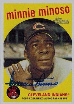 2008 Topps Heritage - Real One Autographs #ROA-MIM Minnie Minoso Front