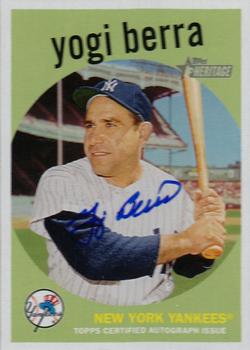 2008 Topps Heritage - Real One Autographs #ROA-YB Yogi Berra Front