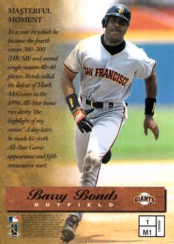 1997 Finest #1 Barry Bonds Back