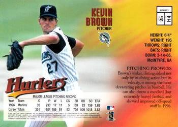 1997 Finest #25 Kevin Brown Back