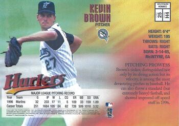 1997 Finest - Refractors #25 Kevin Brown Back