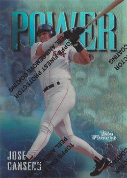 1997 Finest - Refractors #101 Jose Canseco Front