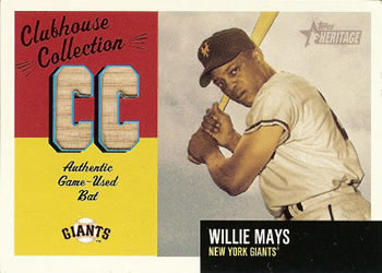 2002 Topps Heritage - Clubhouse Collection #CC-WM Willie Mays Front