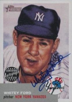 2002 Topps Heritage - Real One Autographs #RO-WF Whitey Ford Front