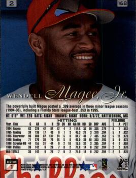 1997 Flair Showcase #168 Wendell Magee, Jr. Back