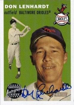 2003 Topps Heritage - Real One Autographs #RO-DL Don Lenhardt Front