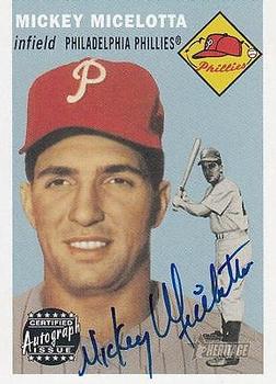 2003 Topps Heritage - Real One Autographs #RO-MM Mickey Micelotta Front