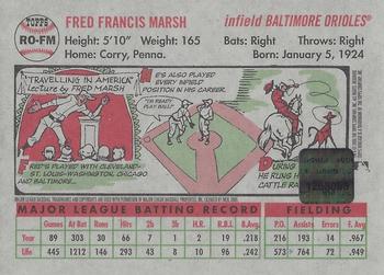 2005 Topps Heritage - Real One Autographs #RO-FM Freddie Marsh Back