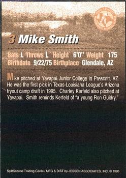 1995 SplitSecond Abilene Prairie Dogs #24 Mike Smith Back