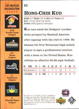 2001 SP Top Prospects #60 Hong-Chih Kuo Back