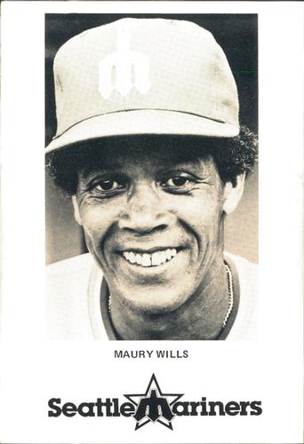 1980 Seattle Mariners Postcards #NNO Maury Wills Front