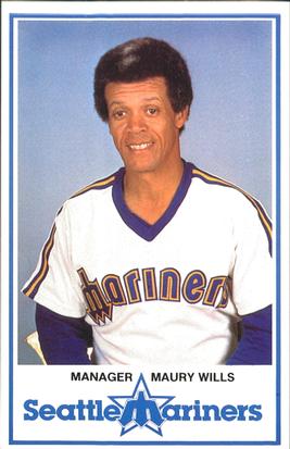 1981 Seattle Mariners Police #14 Maury Wills Front