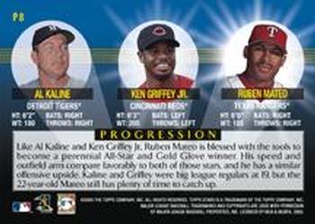2000 Topps Stars - Progression #P8 Al Kaline / Ken Griffey Jr. / Ruben Mateo  Back