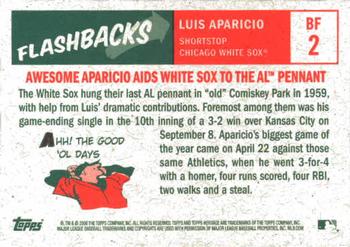 2008 Topps Heritage - Baseball Flashbacks #BF2 Luis Aparicio Back