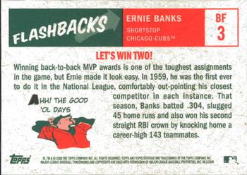 2008 Topps Heritage - Baseball Flashbacks #BF3 Ernie Banks Back