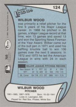 1989 Pacific Legends II #124 Wilbur Wood Back