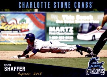 2013 Grandstand Charlotte Stone Crabs #27 Richie Shaffer Front