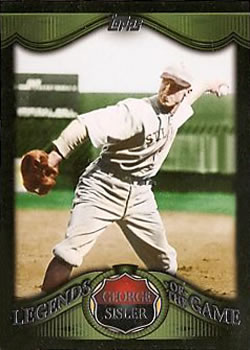 2009 Topps - Legends of the Game #LG8 George Sisler Front