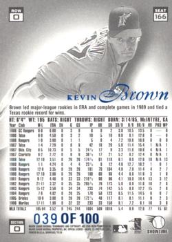 1997 Flair Showcase - Legacy Collection Row 0 (Showcase) #166 Kevin Brown Back