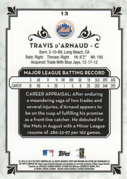 2014 Topps Museum Collection - Green #13 Travis d'Arnaud Back