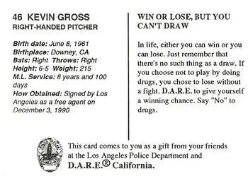 1992 Los Angeles Dodgers Police #NNO Kevin Gross Back
