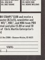 1996 Pro Stamps #005 Chili Davis Back