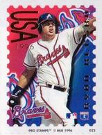 1996 Pro Stamps #022 Ryan Klesko Front