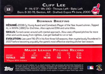 2009 Bowman #13 Cliff Lee Back