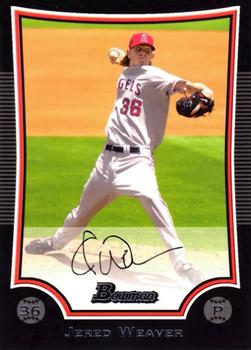 2009 Bowman #156 Jered Weaver Front