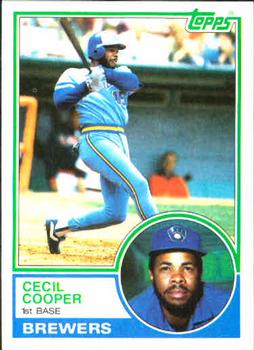 1983 Topps #190 Cecil Cooper Front