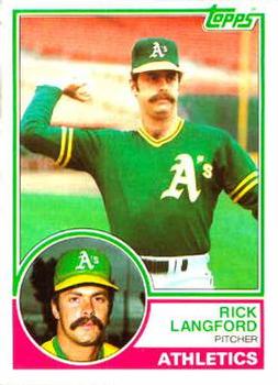 1983 Topps #286 Rick Langford Front