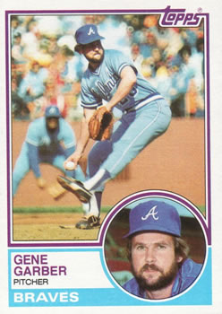 1983 Topps #255 Gene Garber Front