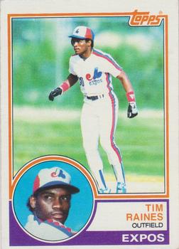 1983 Topps #595 Tim Raines Front