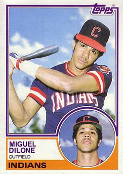 1983 Topps #303 Miguel Dilone Front