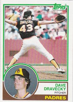 1983 Topps #384 Dave Dravecky Front