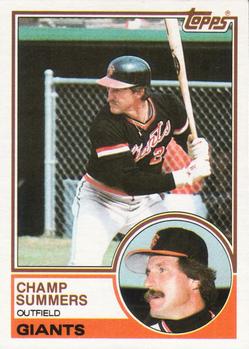 1983 Topps #428 Champ Summers Front
