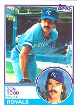 1983 Topps #443 Don Hood Front