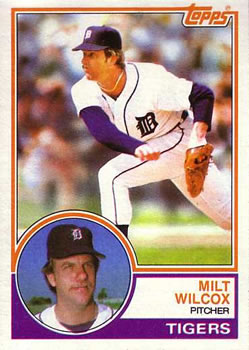 1983 Topps #457 Milt Wilcox Front