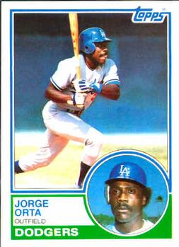 1983 Topps #722 Jorge Orta Front