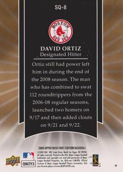 2009 Upper Deck First Edition - StarQuest #SQ-8 David Ortiz Back
