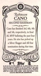 2014 Topps Gypsy Queen - Mini #150 Robinson Cano Back