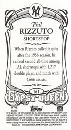 2014 Topps Gypsy Queen - Mini #161 Phil Rizzuto Back