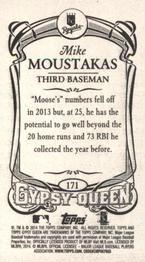 2014 Topps Gypsy Queen - Mini #171 Mike Moustakas Back