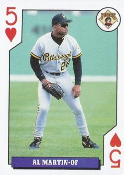 1993 Bicycle Rookies Playing Cards #5♥ Al Martin Front
