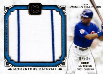 2014 Topps Museum Collection - Momentous Materials Jumbo Relics Gold #MMJR-FM Fred McGriff Front