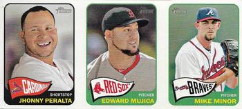 2014 Topps Heritage - Advertising Panels #NNO Jhonny Peralta / Edward Mujica / Mike Minor Front