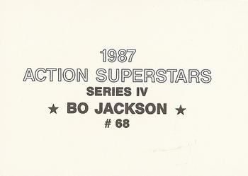 1987 Action Superstars (unlicensed) #68 Bo Jackson Back