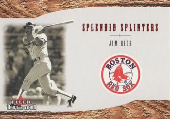 2001 Fleer Boston Red Sox 100th Anniversary - Splendid Splinters #SS8 Jim Rice Front