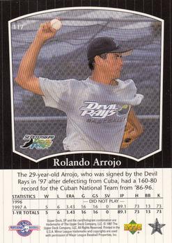 1998 SP Top Prospects #117 Rolando Arrojo Back